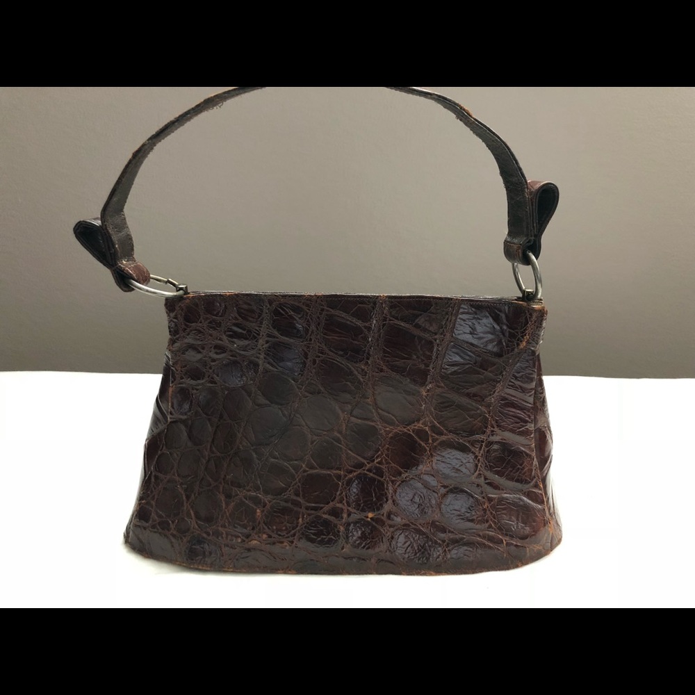 Vintage Leather Top-Handle Bag